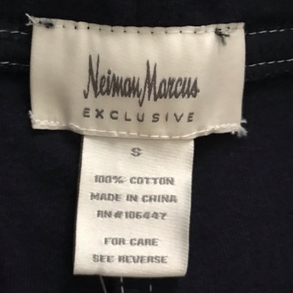 Neiman Marcus Pedal Pushers Navy Blue - Picture 7 of 8